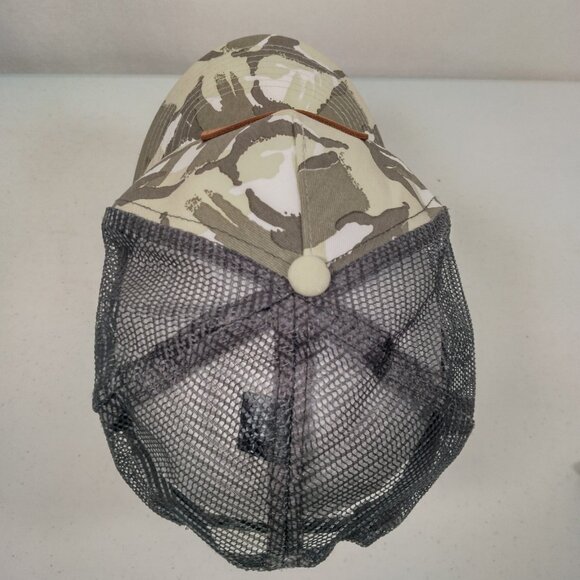Banshee Logo Cap Hap Gray Mesh Green Camo Snap Back Camouflage Bird - Picture 8 of 11